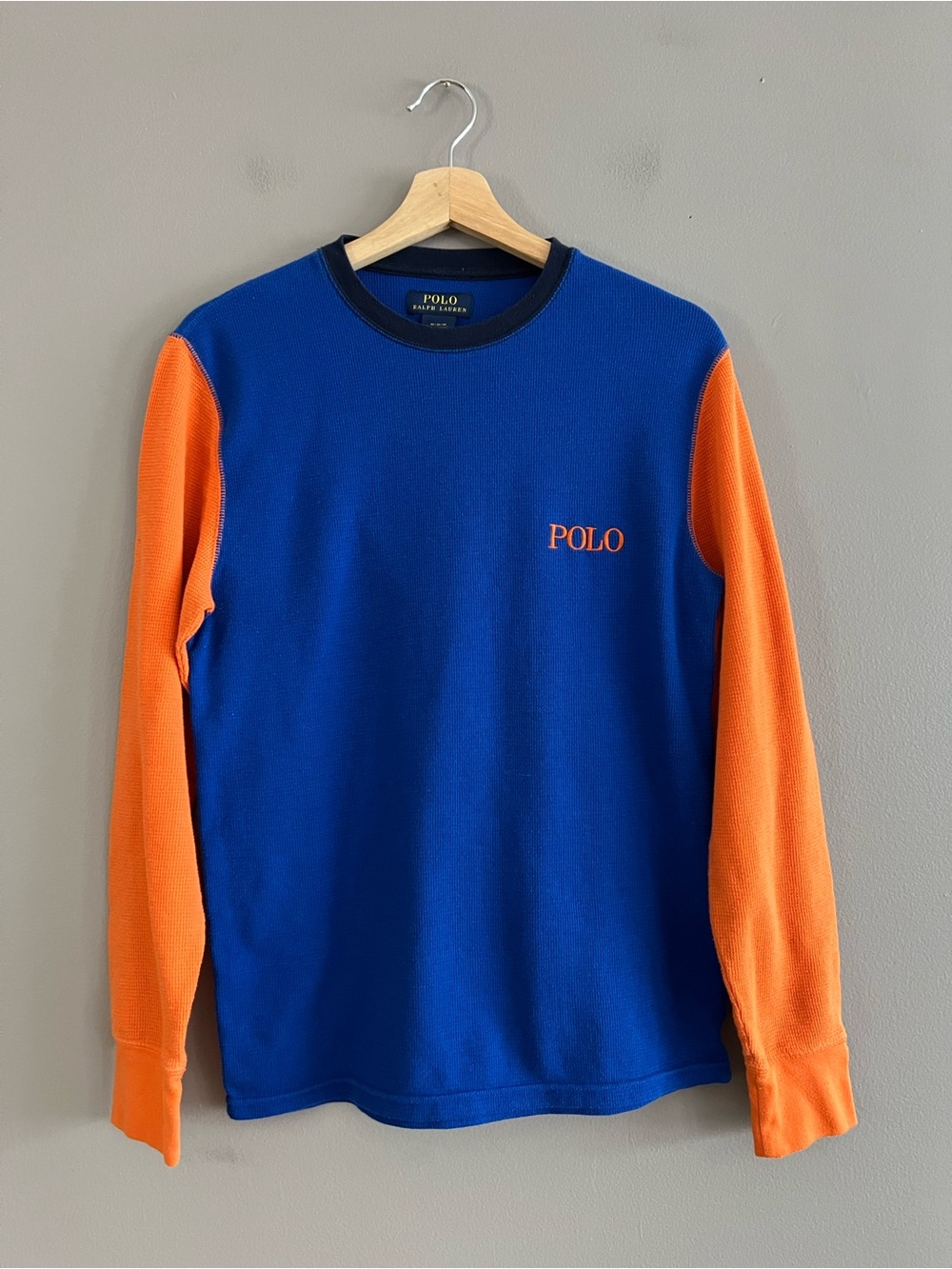 Polo Ralph Lauren Waffle-Knit Cotton Pullover Sweater Crew Neck Men's M